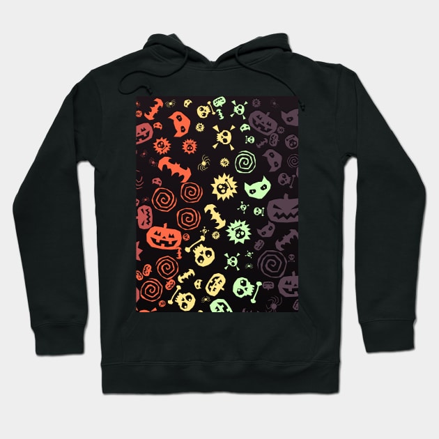 Scary colorful stuff Hoodie by Wavey's